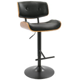 Lombardi - Mid Century Modern Adjustable Barstool - Furniture Home Direct