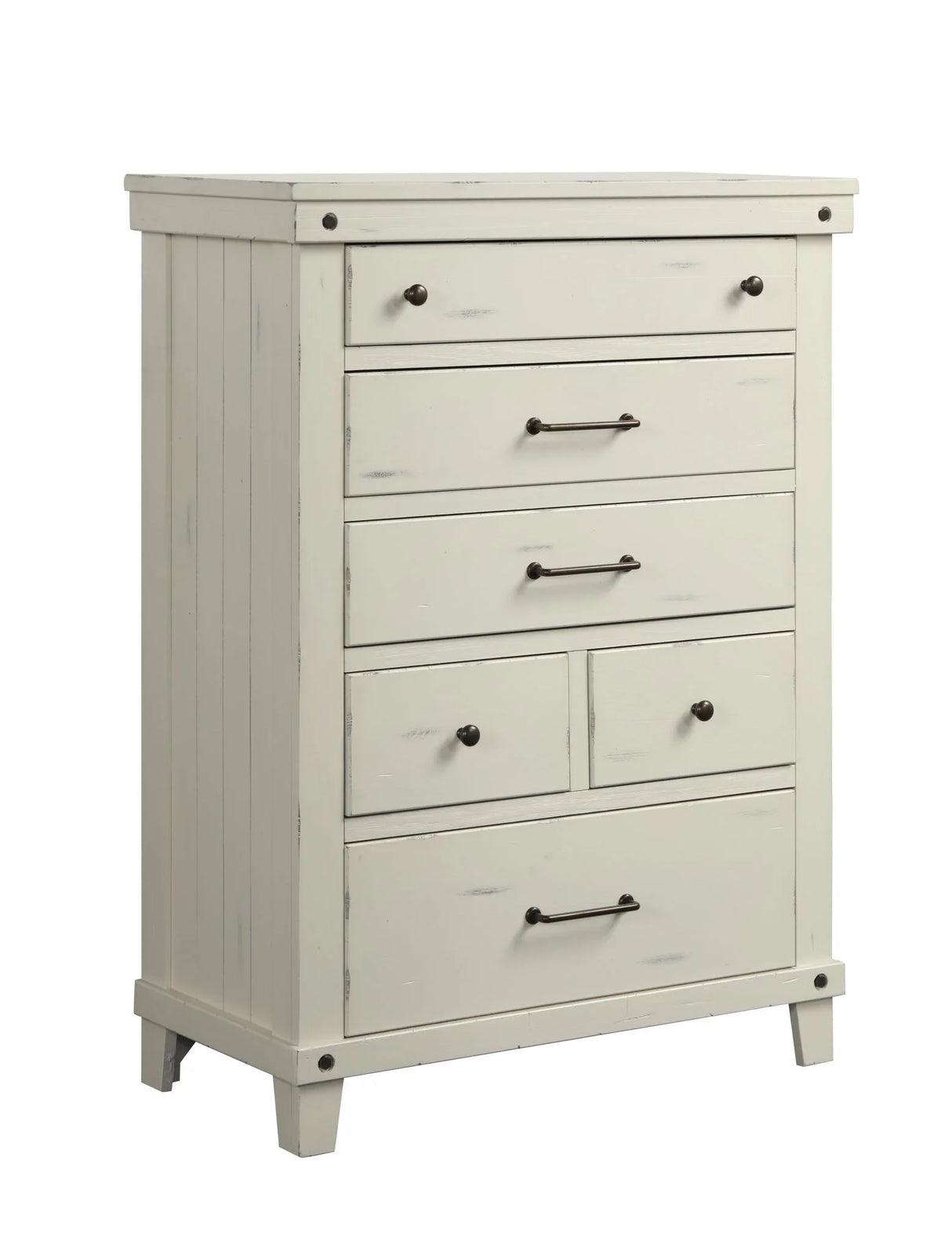 6 Drawer Chest - White - Furniture Home Direct