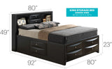 Marilla - Storage Bed With Bookcase Headboard - Furniture Home Direct