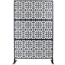 Outdoor & Indoor Metal Freestanding Decorative Privacy Screen - Furniture Home Direct