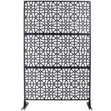 Outdoor & Indoor Metal Freestanding Decorative Privacy Screen - Furniture Home Direct
