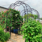 Metal Garden Arch Assemble Freely With 8 Styles Garden Arbor Trellis Climbing Plants Support Rose Arch - Furniture Home Direct