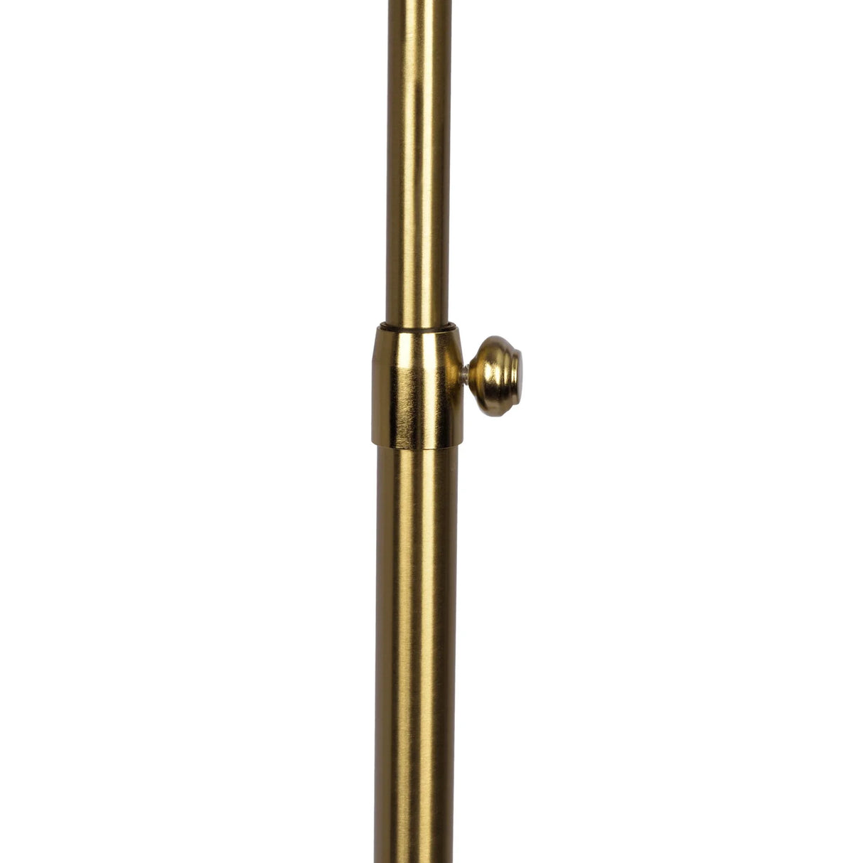 Verve - Floor Lamp With On / Off Switch Adjustable LED Round Base - Gold - Furniture Home Direct