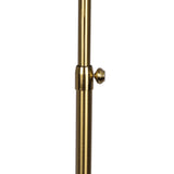 Verve - Floor Lamp With On / Off Switch Adjustable LED Round Base - Gold - Furniture Home Direct