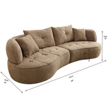 Modular Sofa, Durable Fabric, Solid Wood Frame, High Density Sponge Padding, Seating For 4 - Furniture Home Direct
