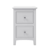 White Solid Wood 5 Piece Queen Bedroom Set(bed, 2 nightstands,chest,dresser) - Furniture Home Direct