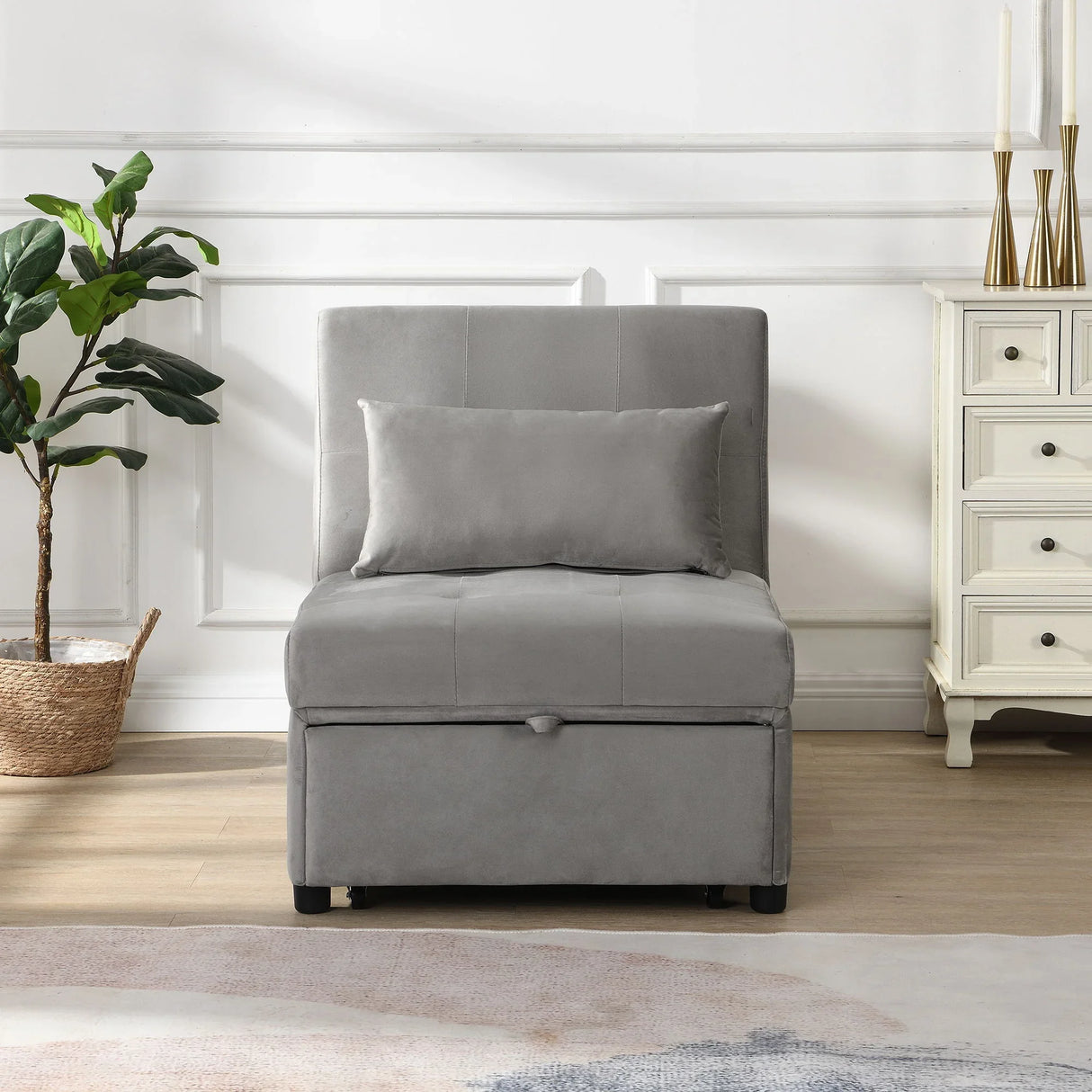 Versatile Folding Ottoman Sofa Bed Multifunctional Space Saver - Furniture Home Direct