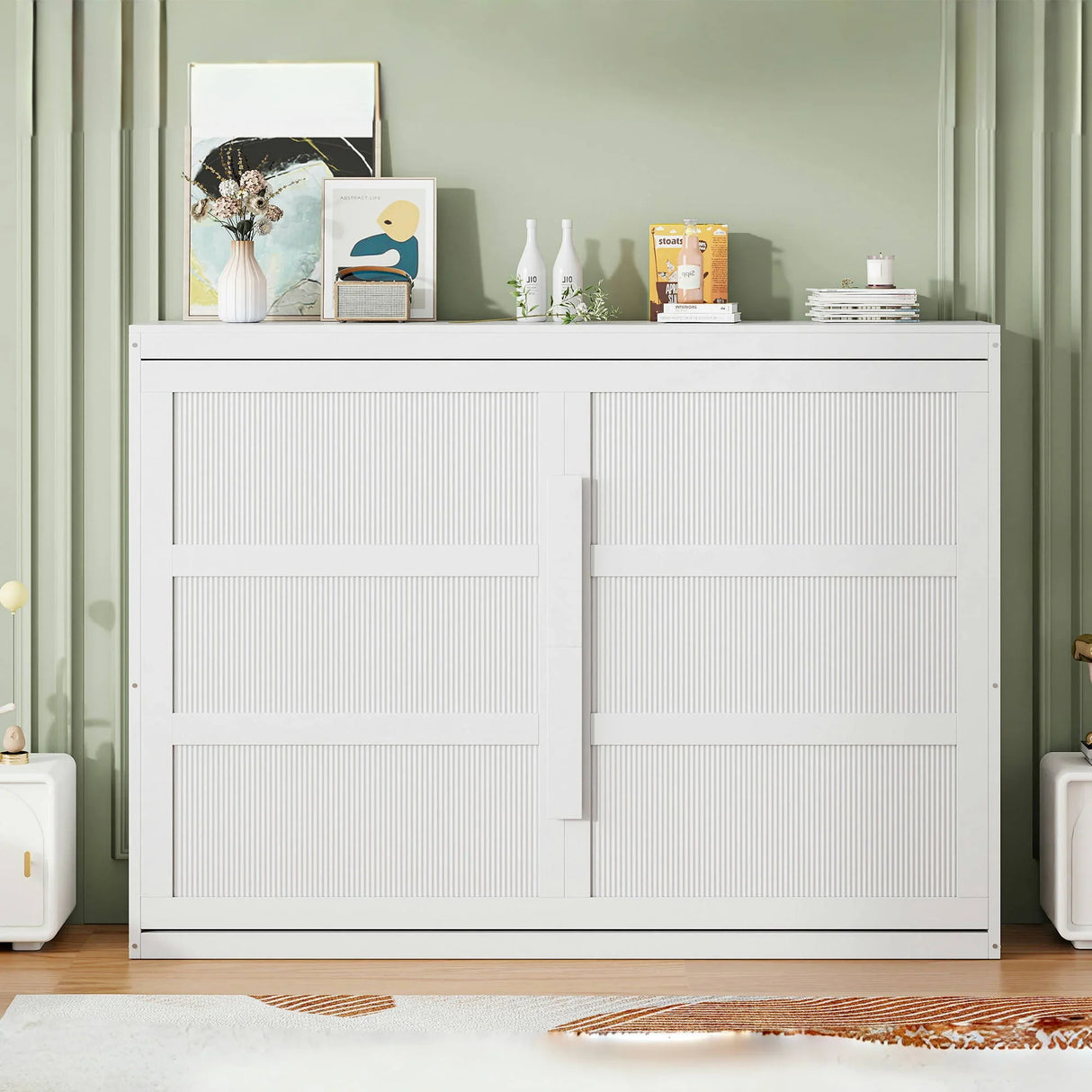 Murphy Wall Bed Modern Design With LED Lights - Furniture Home Direct
