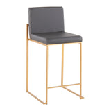 Fuji - Contemporary High Back Stylish Counter Stool - Furniture Home Direct