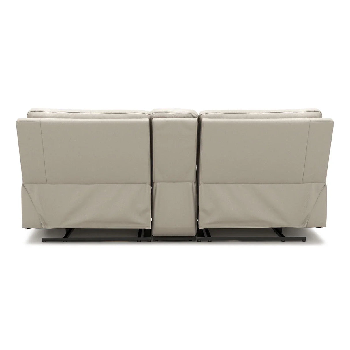 Malibu - Modern Power Motion Reclining Loveseat With Cup Holders - Beige - Furniture Home Direct