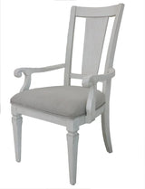 Katia - Arm Chair (Set of 2) - Light Gray / White - Furniture Home Direct