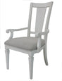 Katia - Arm Chair (Set of 2) - Light Gray / White - Furniture Home Direct