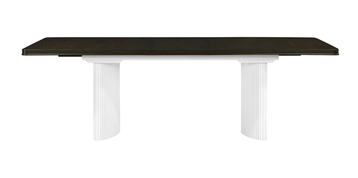 Carene - Dining Table (With Leaf) - Brown / White - Furniture Home Direct