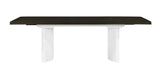 Carene - Dining Table (With Leaf) - Brown / White - Furniture Home Direct
