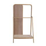 Clothes Hanger With Mirror, Large - Brown - Furniture Home Direct
