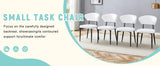 Dining Chairs Set Of 4 Modern Upholstered Metal Legs White - Furniture Home Direct