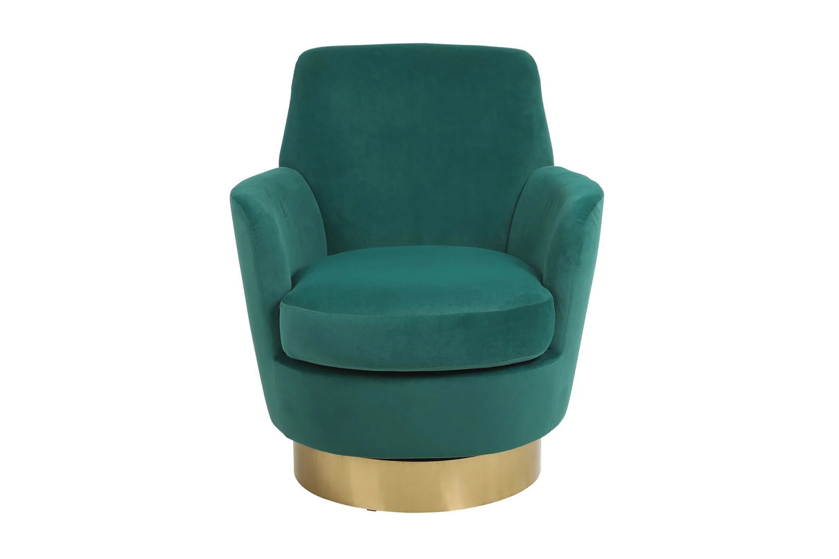 Teddy Swivel Barrel Chair, Swivel Accent Chairs Armchair For Living Room - Furniture Home Direct