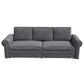 3 In 1 Convertible Sleeper Sofa With Nailhead Trim & Rolled Arm - Furniture Home Direct