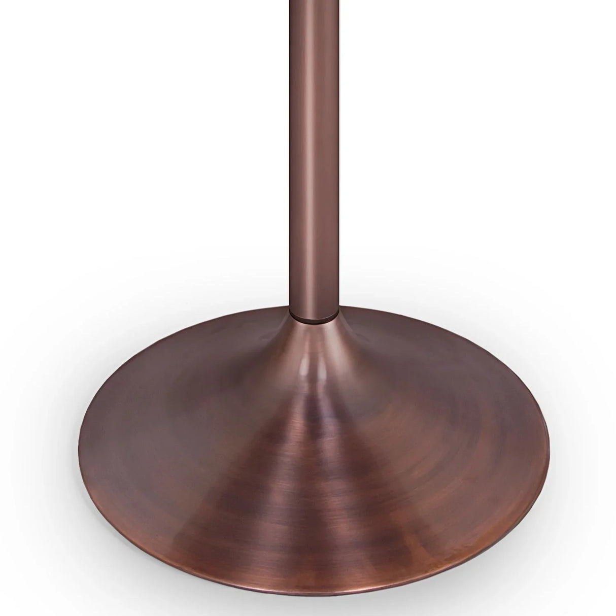 Osborne - Round Dining Table - White / Copper - Furniture Home Direct