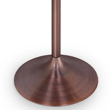 Osborne - Round Dining Table - White / Copper - Furniture Home Direct
