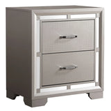 Alana - Nightstand - Silver Champagne - Furniture Home Direct