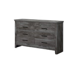 Vidalia - Rustic Dresser - Gray / Oak - Furniture Home Direct