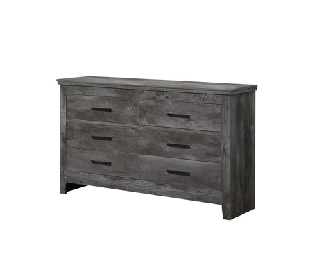Vidalia - Rustic Dresser - Gray / Oak - Furniture Home Direct