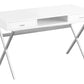 Computer Desk For Home Office, Laptop, Storage Drawers, Glossy Contemporary & Modern - Furniture Home Direct
