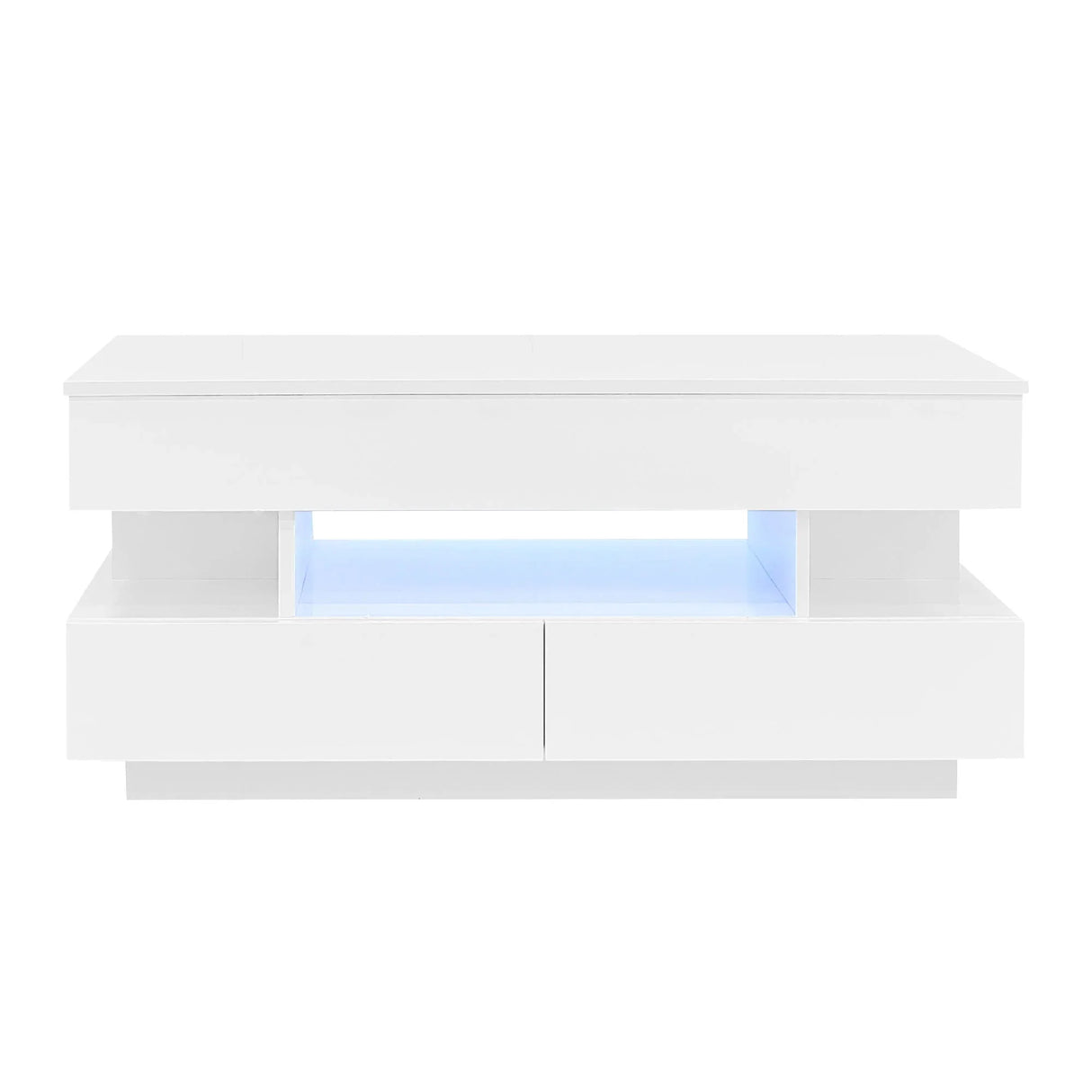 Multi Functional Lift Top Coffee Table With 2 Drawers - Furniture Home Direct