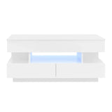 Multi Functional Lift Top Coffee Table With 2 Drawers - Furniture Home Direct