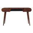 London - Arch Writing Desk - Dark Brown - Furniture Home Direct