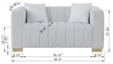 Modern Loveseat - White - Furniture Home Direct