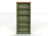 Vineyard - 72" High 5 Shelf Bookcase - Sage Green And Fruitwood - Furniture Home Direct
