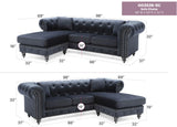 Nola - Luxurious Design Sofa Chaise - Furniture Home Direct