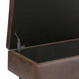 Owen - Upholstered Rectangular Storage Ottoman - Furniture Home Direct