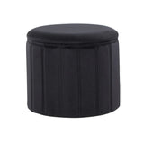 Lindsey - Contemporary / Glam Folding Storage Ottoman - Furniture Home Direct