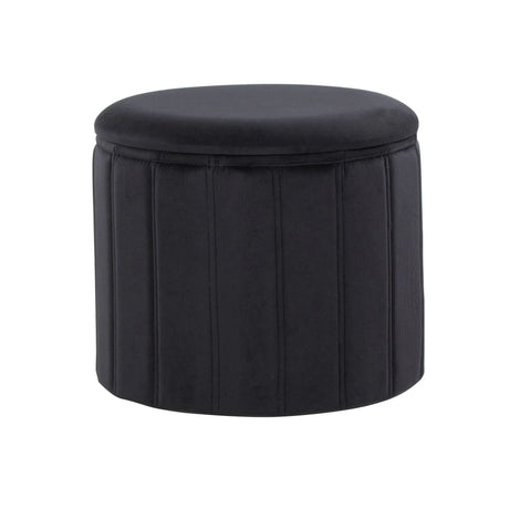 Lindsey - Contemporary / Glam Folding Storage Ottoman - Furniture Home Direct