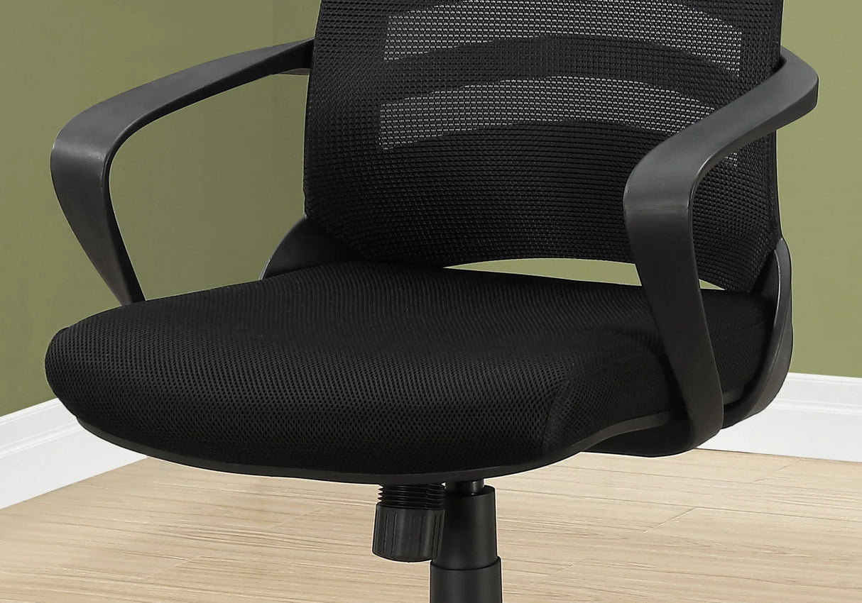 Office Chair, Adjustable Height, Swivel, Ergonomic, Armrests - Furniture Home Direct