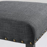Dining Set Round Table With Upholstered Chairs Black - Furniture Home Direct