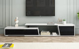 Minimalist Rectangle Extendable TV Cabinet With 2 Drawers And 1 Cabinet - Furniture Home Direct