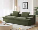 Nimbus - Oversized Full Foam 4 Seater Couch For Living Room Upholstered In Soft Corduroy, Wide Armrests - Furniture Home Direct